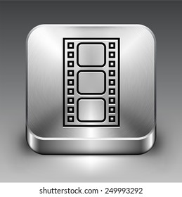 Media Player on Silver Square Buttons