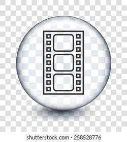 Media Player on Transparent Round Buttons