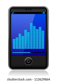 Media player on a white background, vector