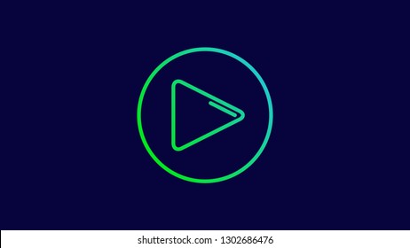 Media Player Play Button Icon