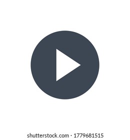 Media Player Play Button Vector Graphic
