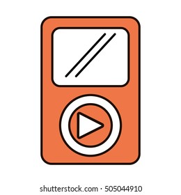 media player portable isolated icon vector illustration design