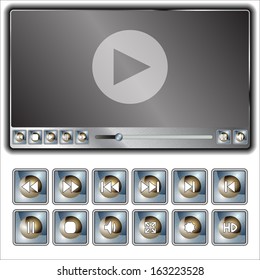 the media player and set of a few buttons to him
