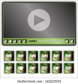 the media player and set of a few buttons to him