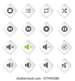 Media player simply symbol for web icons and user interface
