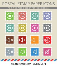 Media player simply symbol for web icons and user interface