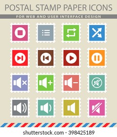 Media player simply symbol for web icons and user interface