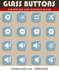 Media player simply symbol for web icons and user interface