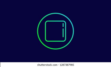 Media Player Stop Button Icon