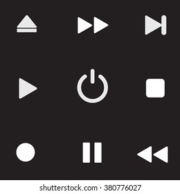 Media player symbol , Vector illustration