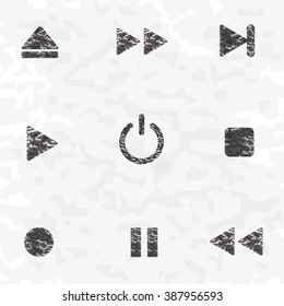 Media player symbol, Vector illustration