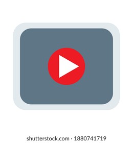 media player template flat style icon vector illustration design