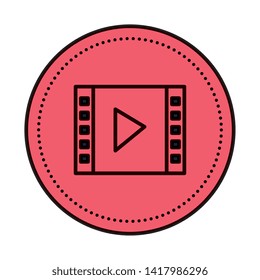 media player template isolated icon