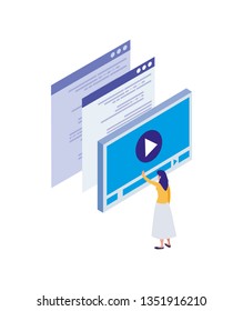media player template with minipeople