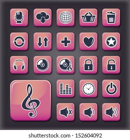 Media player universal buttons