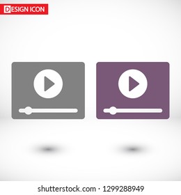 Media player Vector icon