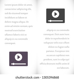 Media player Vector icon