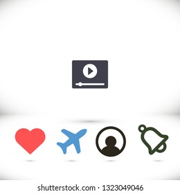 Media player Vector icon