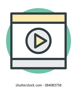 Media Player Vector Icon