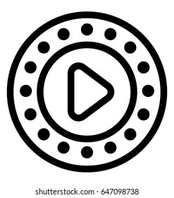 Media Player Vector Icon