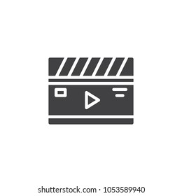 Media player vector icon. filled flat sign for mobile concept and web design. Play video simple solid icon. Symbol, logo illustration. Pixel perfect vector graphics
