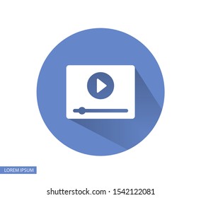 Media player Vector icon . Lorem Ipsum Illustration design