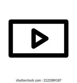 Media Player Vector icon which is suitable for commercial work and easily modify or edit it

