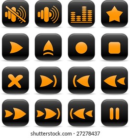 Media player vector iconset