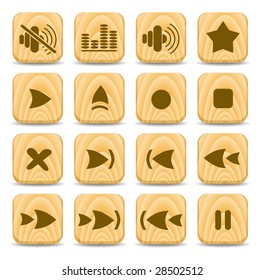 Media player vector iconset