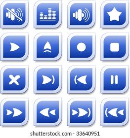 Media player vector iconset