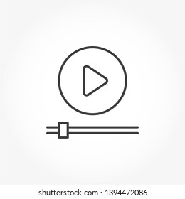 Media Player Vector Out Line Icon