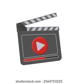 Media Player Video Production Vector Illustration, Isolated