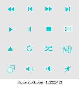 Media player and web icons