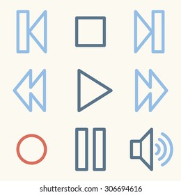 Media player web icons