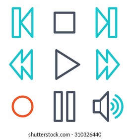 Media player web icons