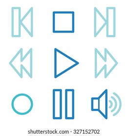 Media player web icons