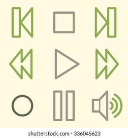 Media player web icons