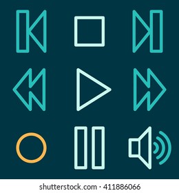 Media player web icons