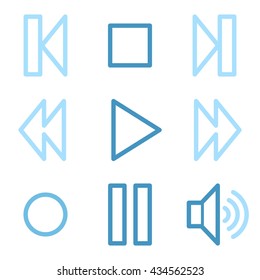 Media player web icons