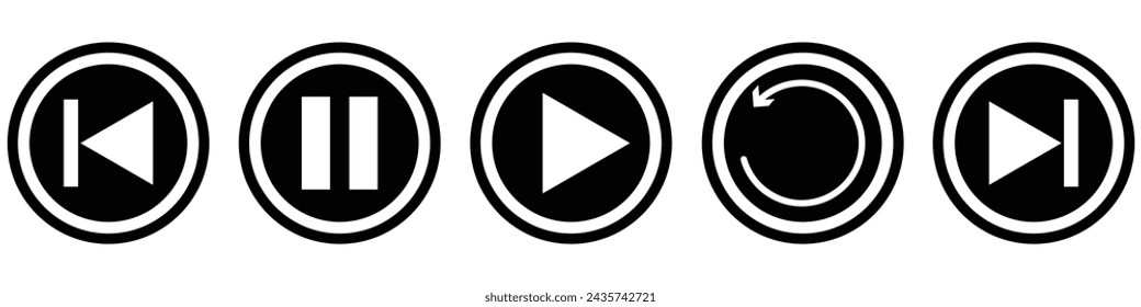 Media Player with White Background, media player icon 