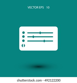 Media players icon, flat design best vector icon