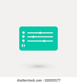 Media players icon, flat design best vector icon