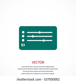 Media players icon, flat design best vector icon