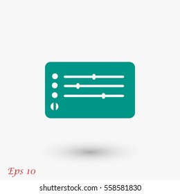 Media players icon, flat design best vector icon