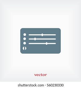Media players icon, flat design best vector icon