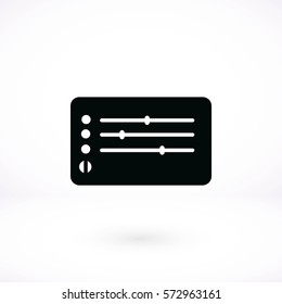 Media players icon, flat design best vector icon