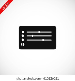 Media players icon, flat design best vector icon