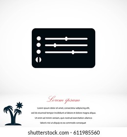 Media players icon, flat design best vector icon