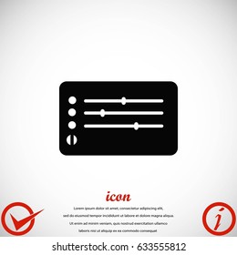 Media players icon, flat design best vector icon
