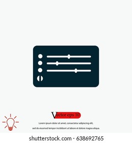 Media players icon, flat design best vector icon